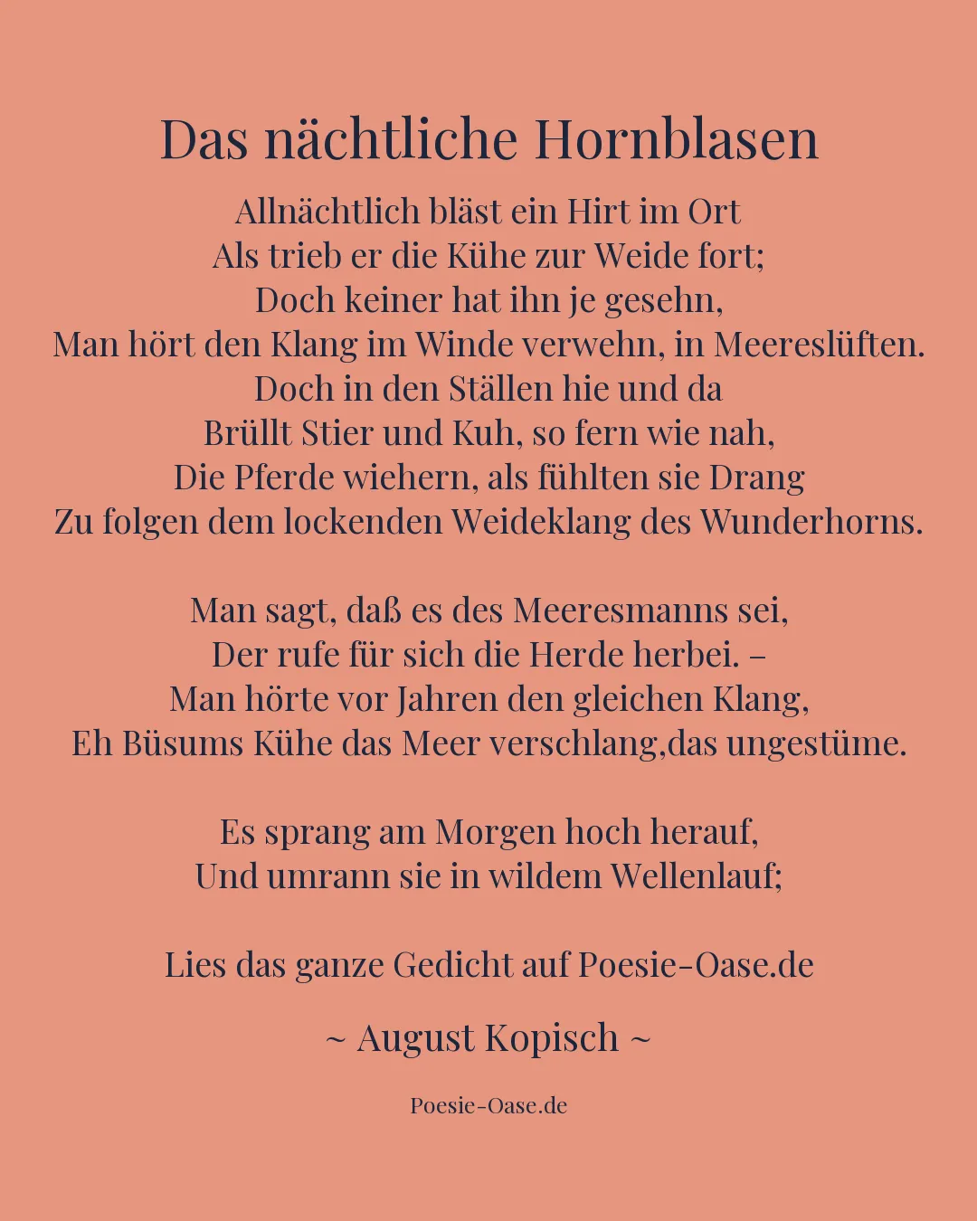 Illustration zu Das nächtliche Hornblasen