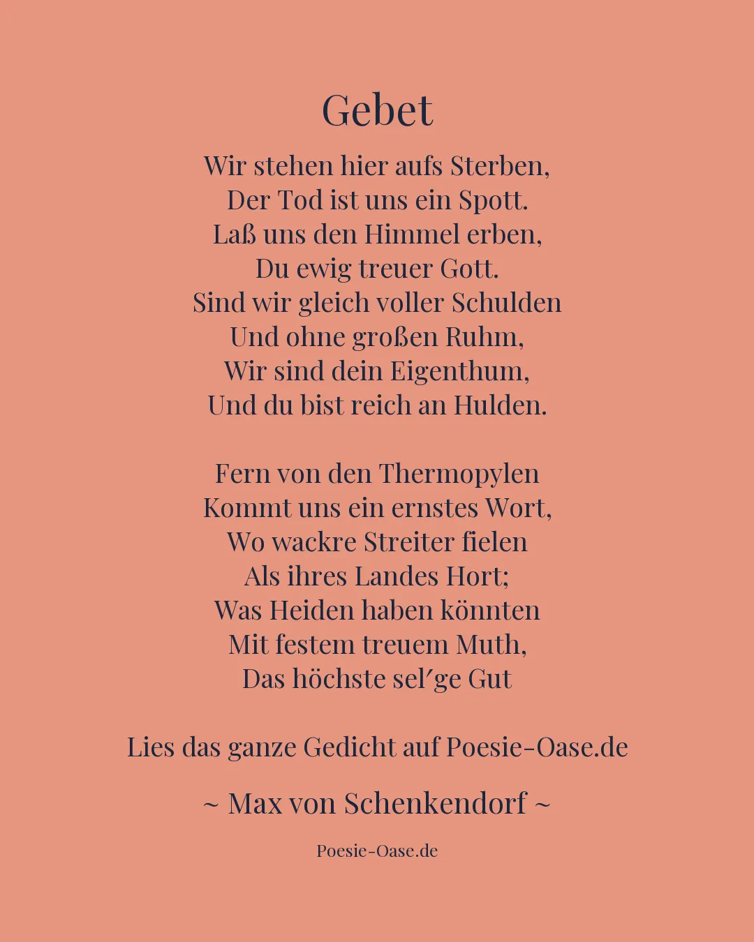 Illustration zu Gebet