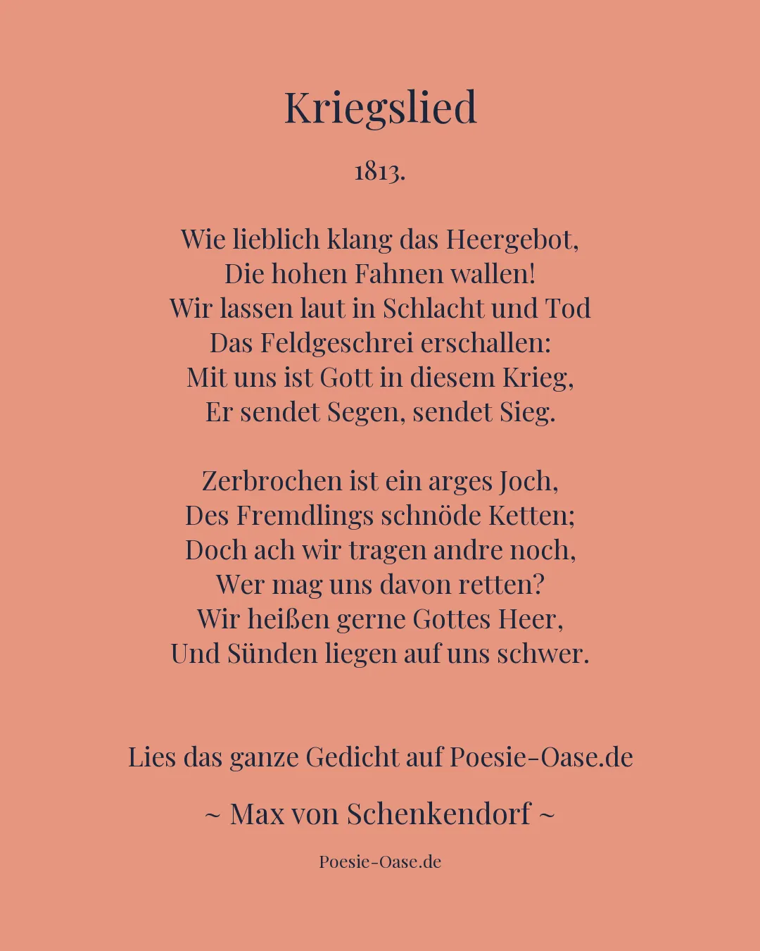 Illustration zu Kriegslied