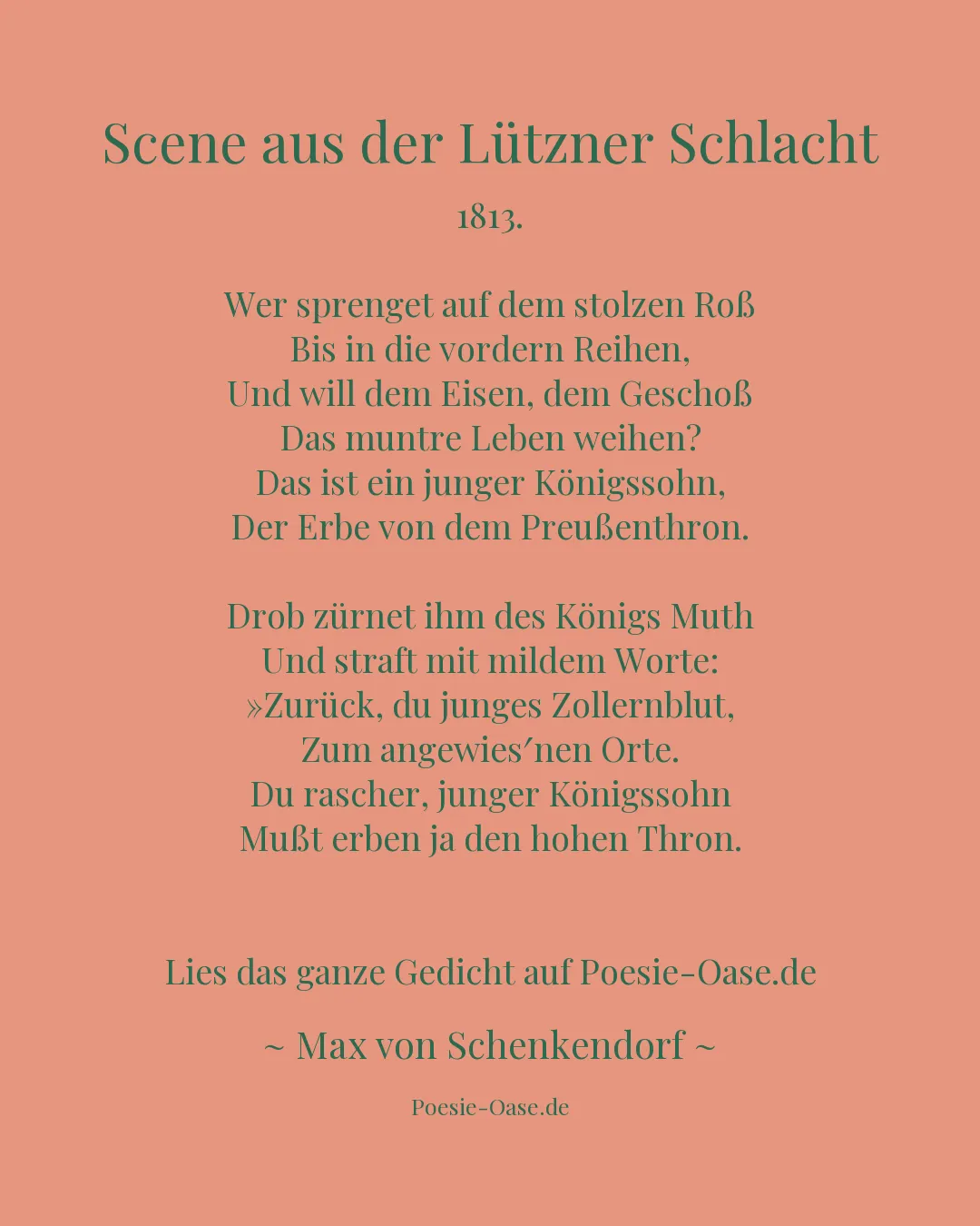 Illustration zu Scene aus der Lützner Schlacht