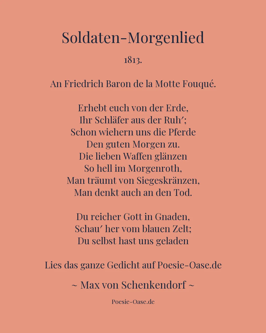 Illustration zu Soldaten-Morgenlied