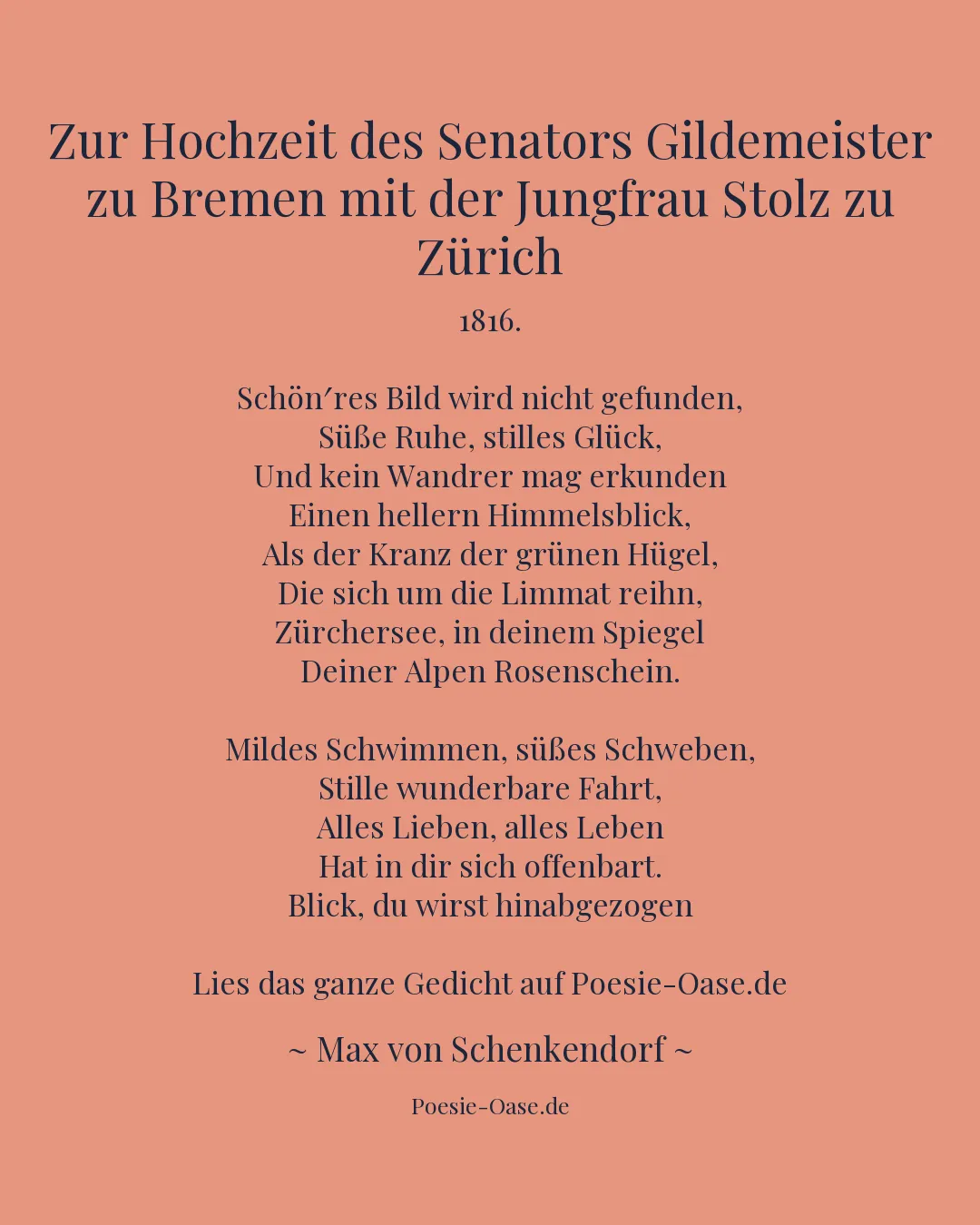 Illustration zu Zur Hochzeit des Senators Gildemeister zu Bremen mit der Jungfrau Stolz zu Zürich