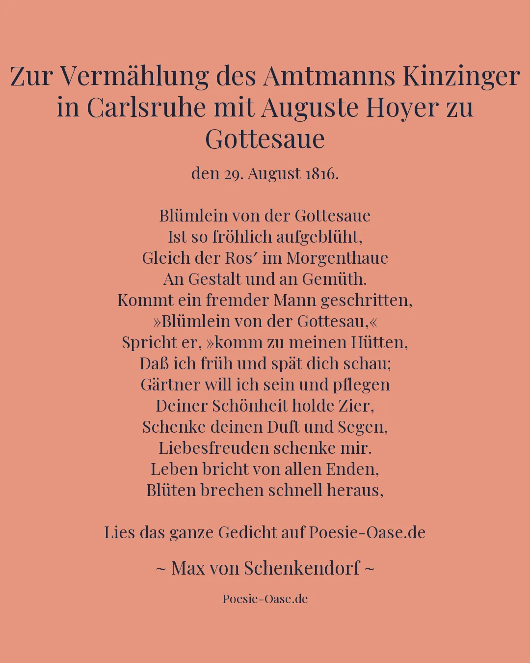 Illustration zu Zur Vermählung des Amtmanns Kinzinger in Carlsruhe mit Auguste Hoyer zu Gottesaue