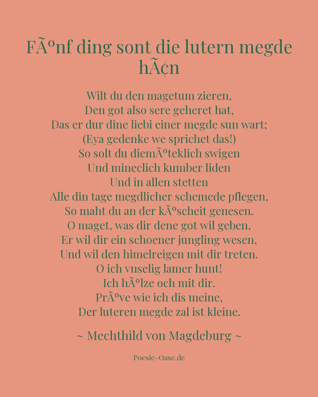 Illustration zu FÃºnf ding sont die lutern megde hÃ¢n