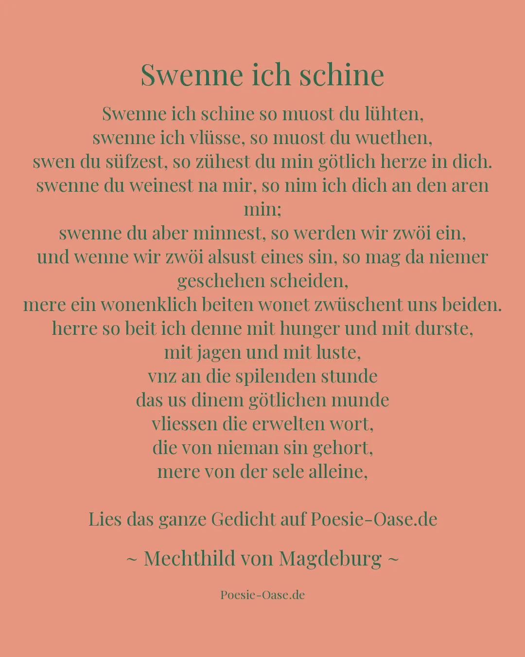 Illustration zu Swenne ich schine