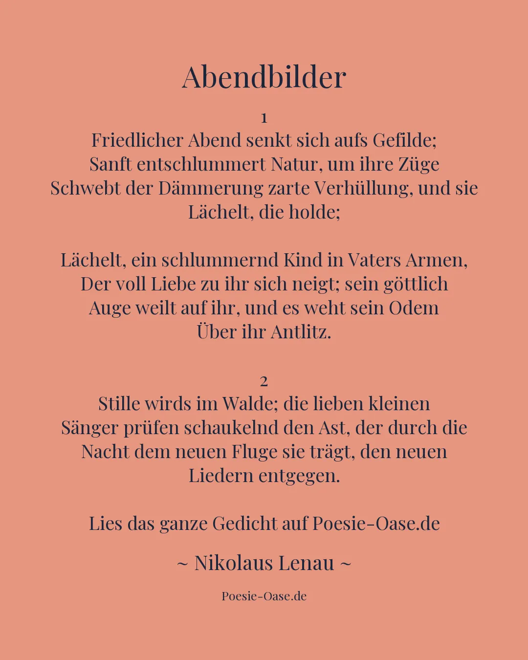 Illustration zu Abendbilder