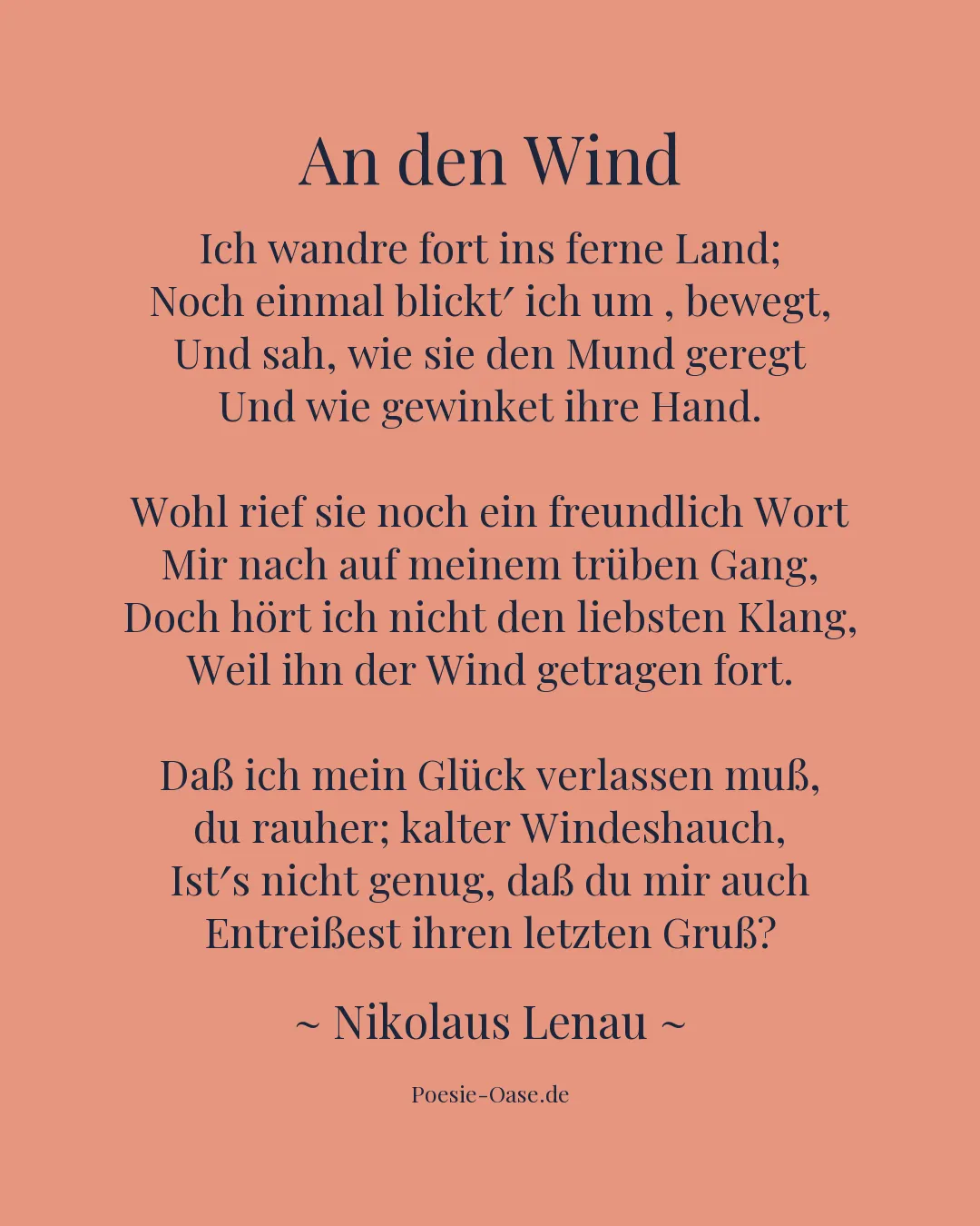 Illustration zu An den Wind