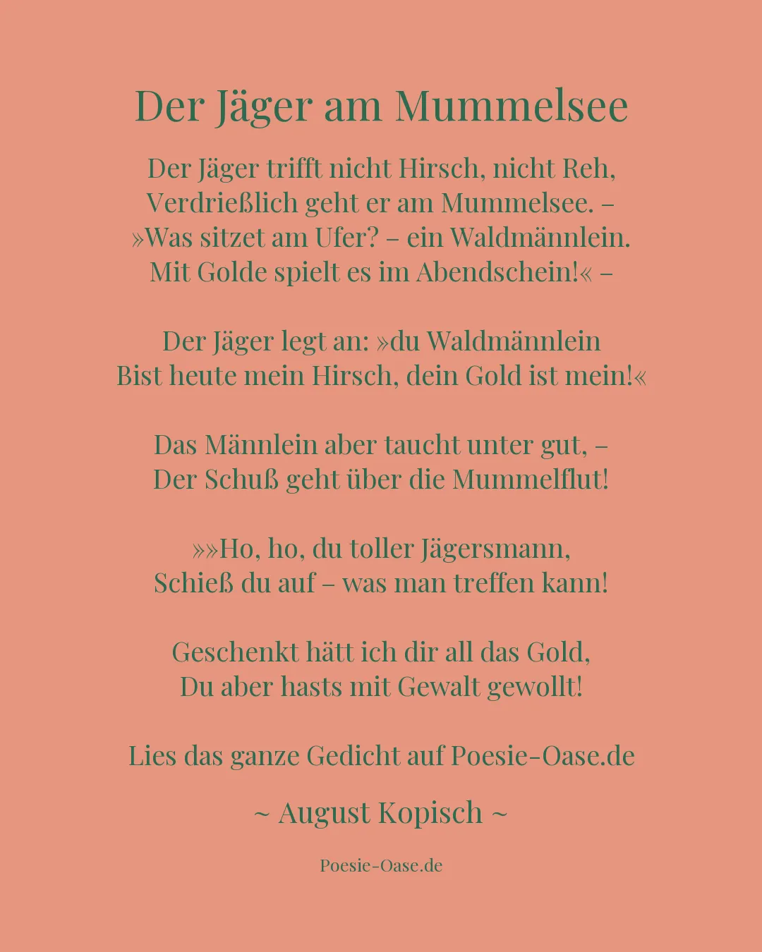 Illustration zu Der Jäger am Mummelsee