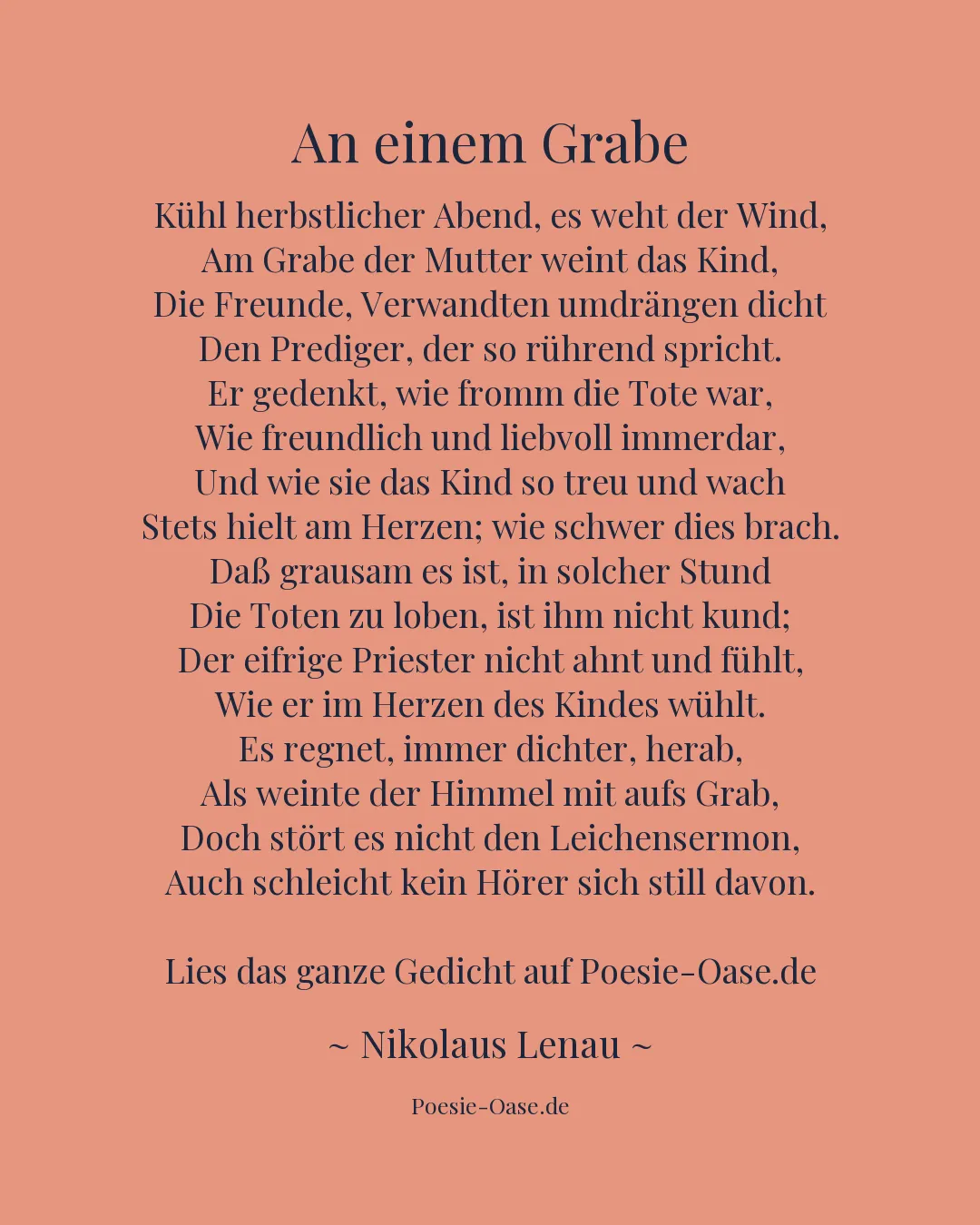 Illustration zu An einem Grabe