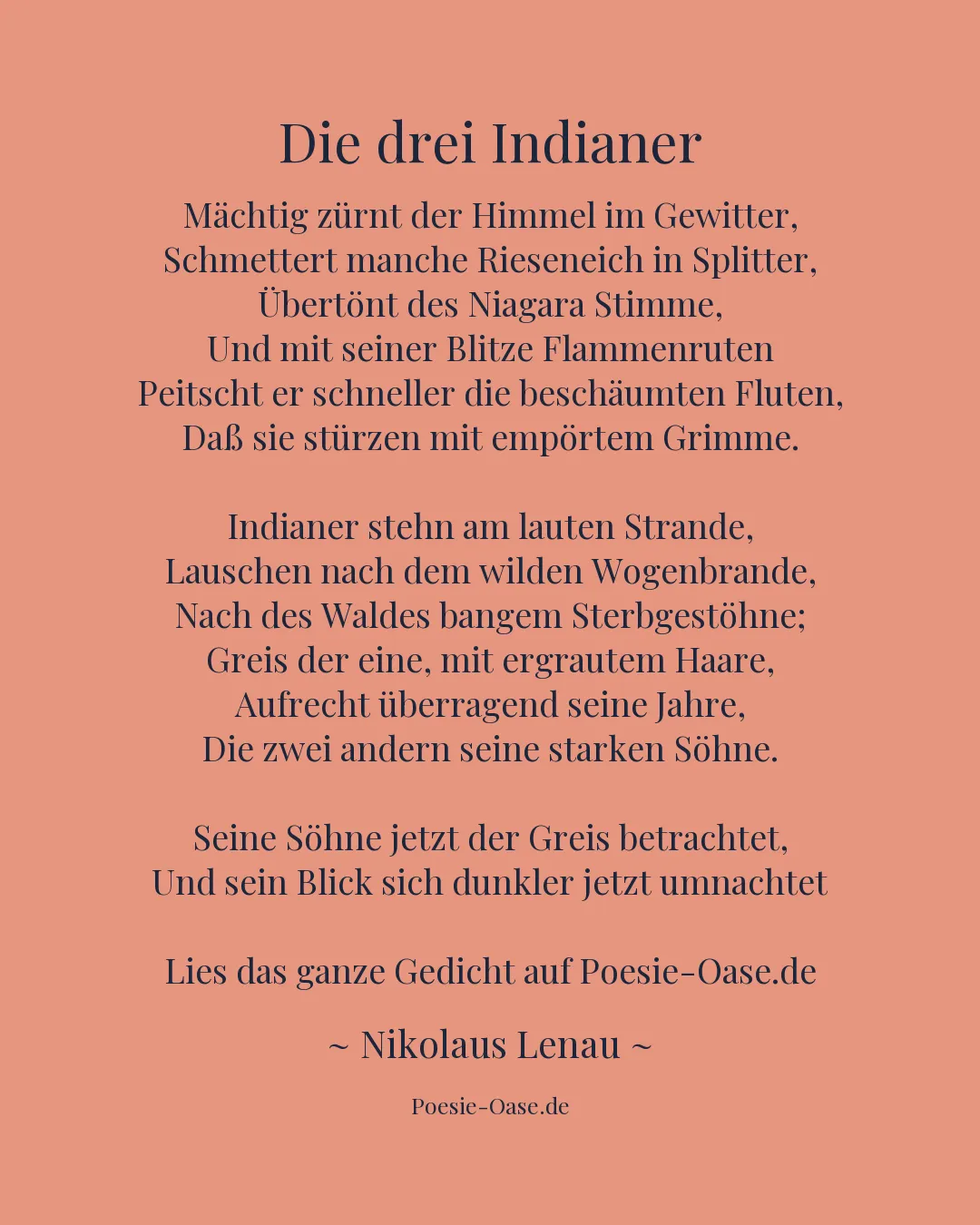 Illustration zu Die drei Indianer
