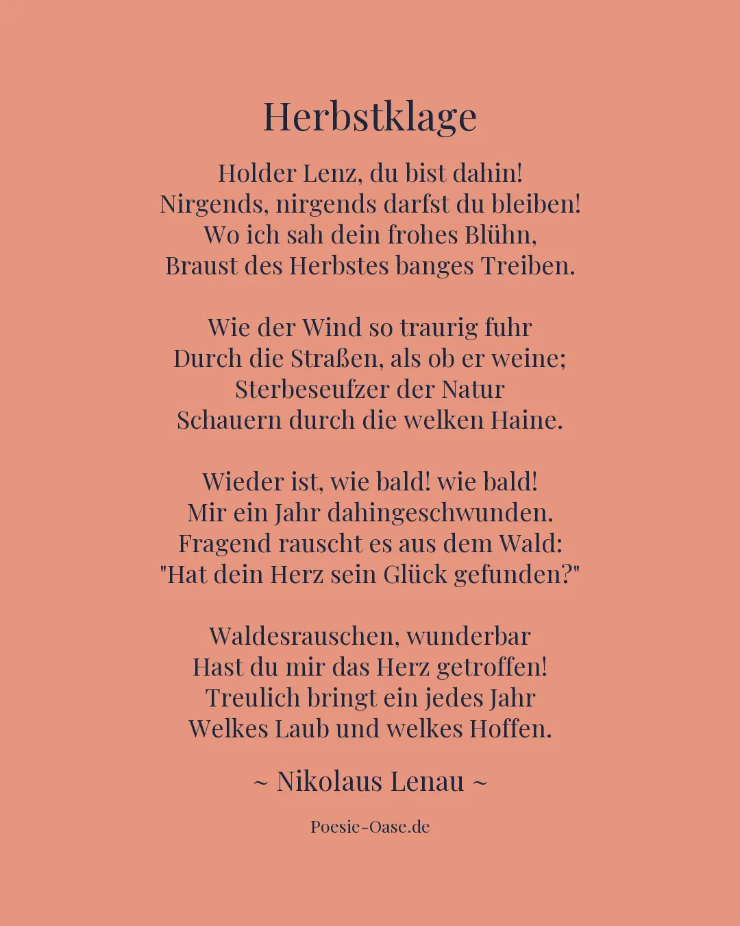 Illustration zu Herbstklage
