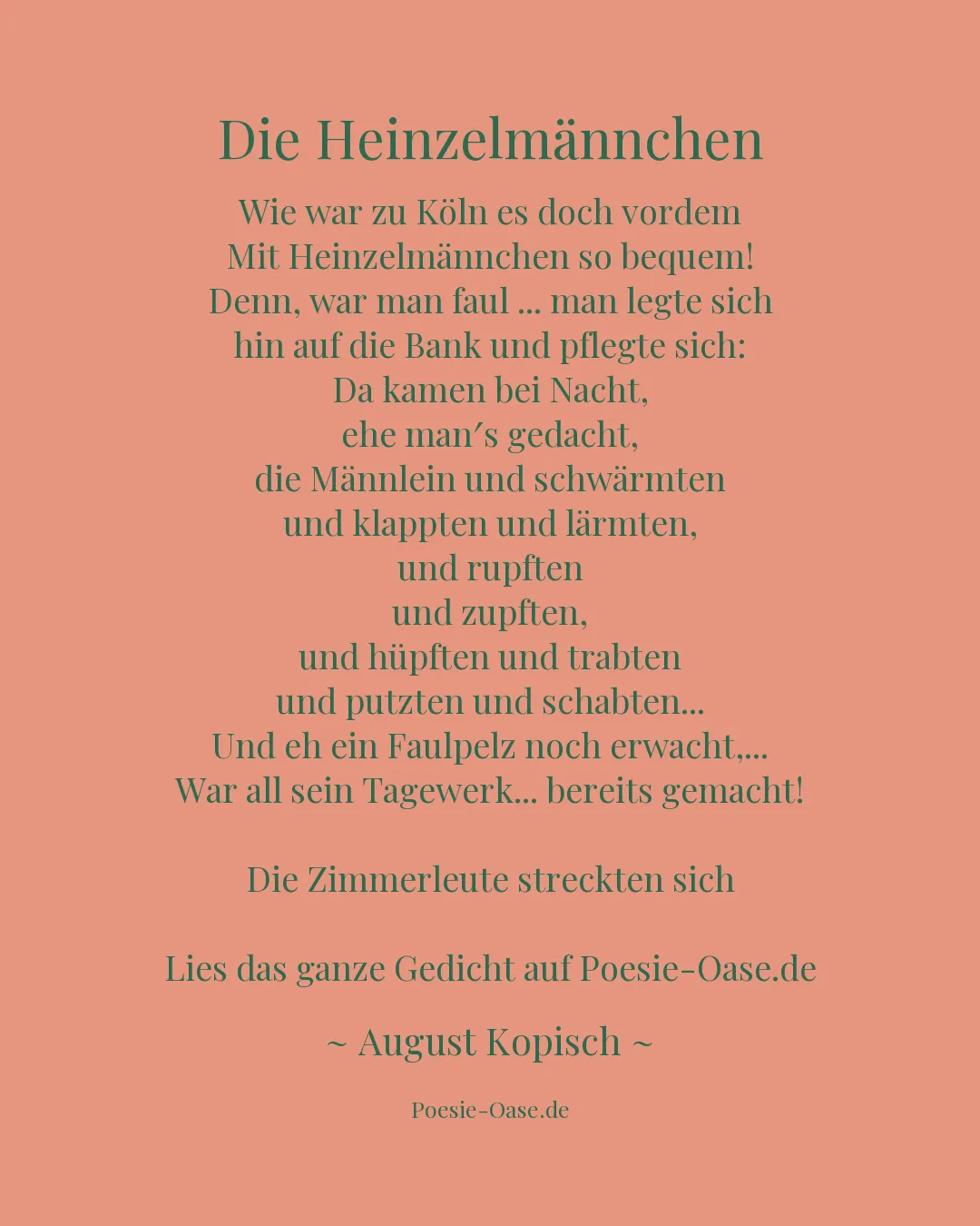 Illustration zu Die Heinzelmännchen