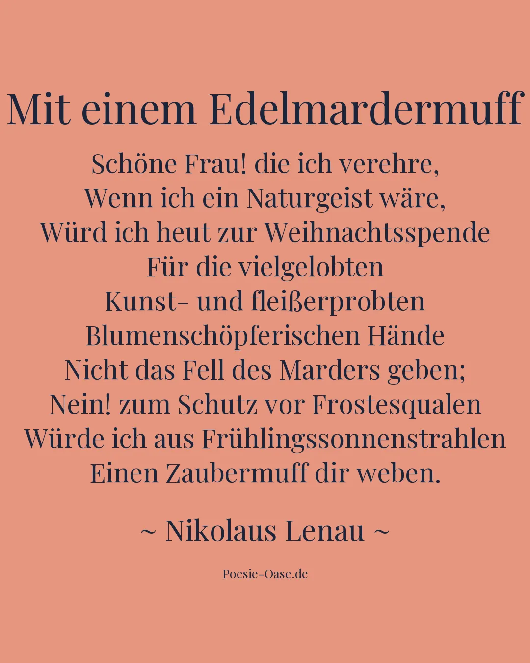 Illustration zu Mit einem Edelmardermuff