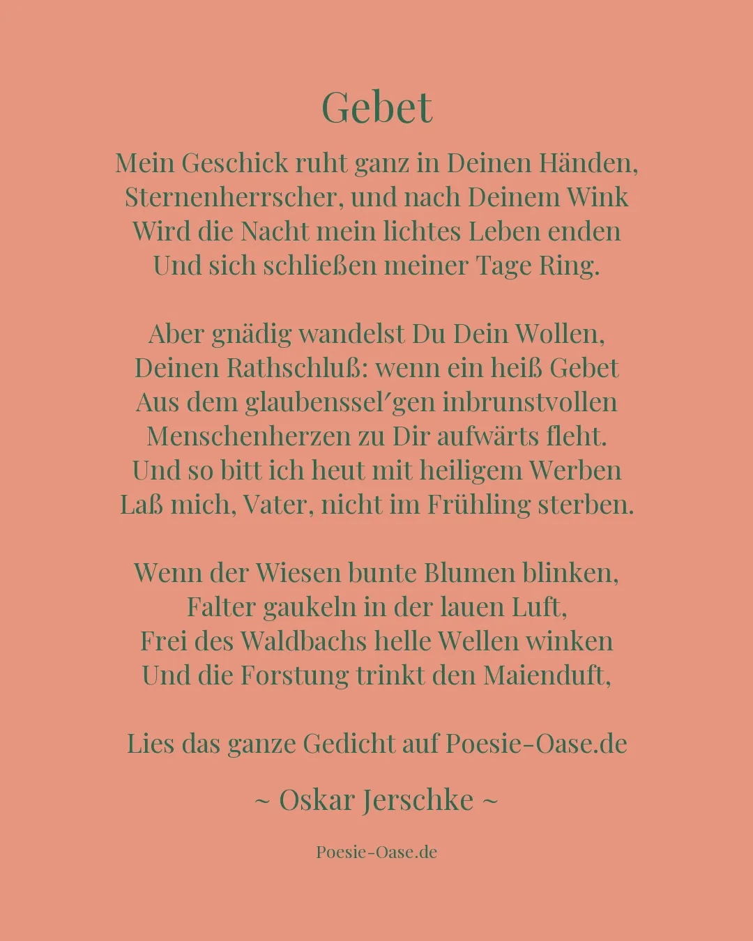 Illustration zu Gebet