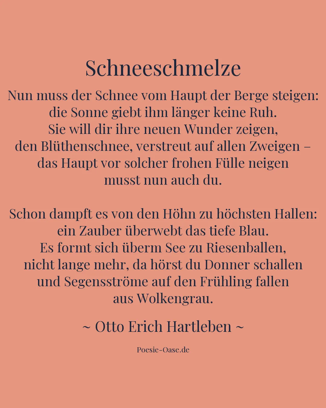 Illustration zu Schneeschmelze