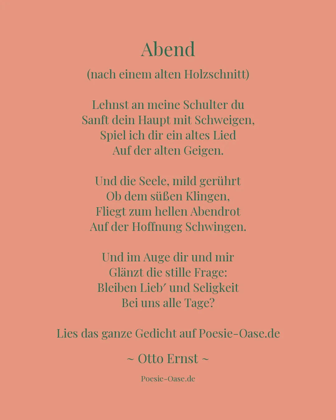 Illustration zu Abend
