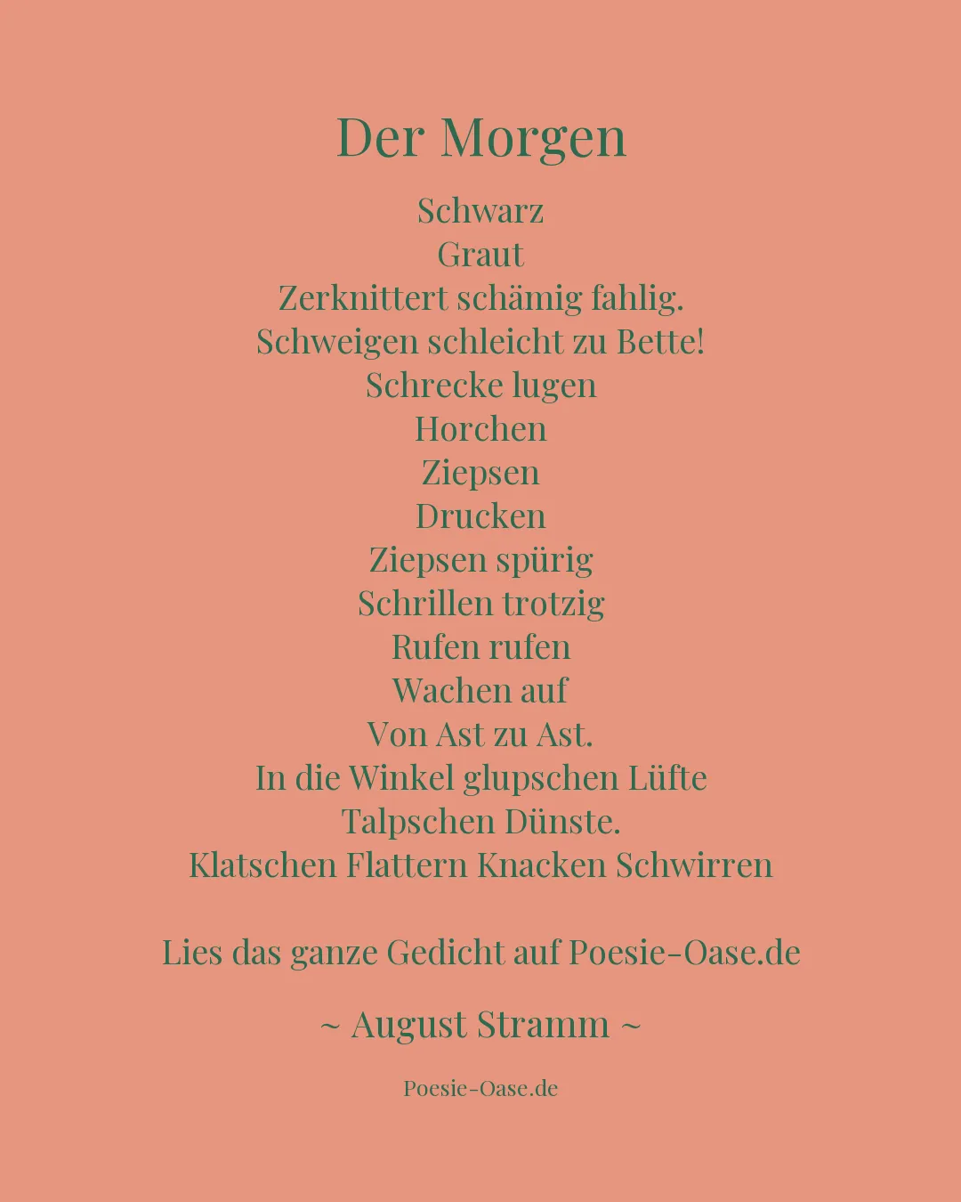 Illustration zu Der Morgen