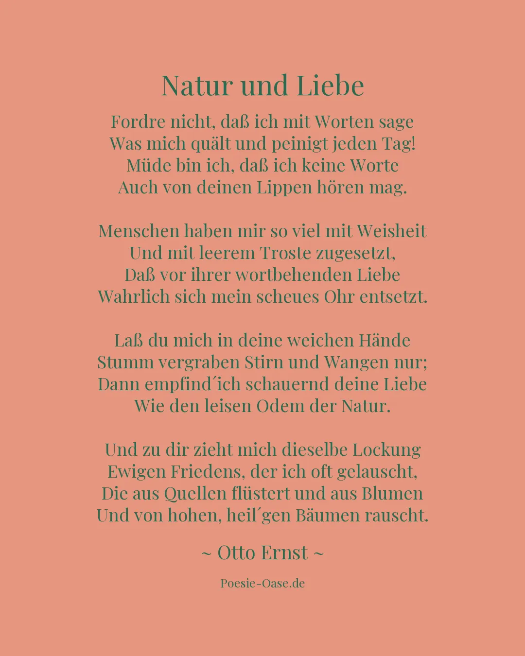 Illustration zu Natur und Liebe