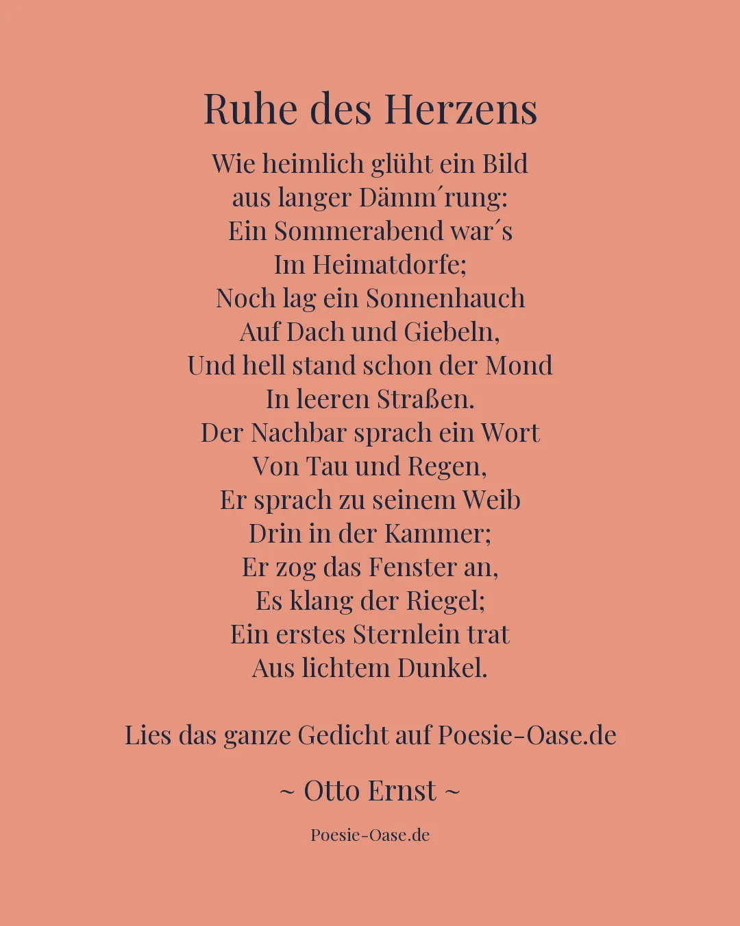 Illustration zu Ruhe des Herzens