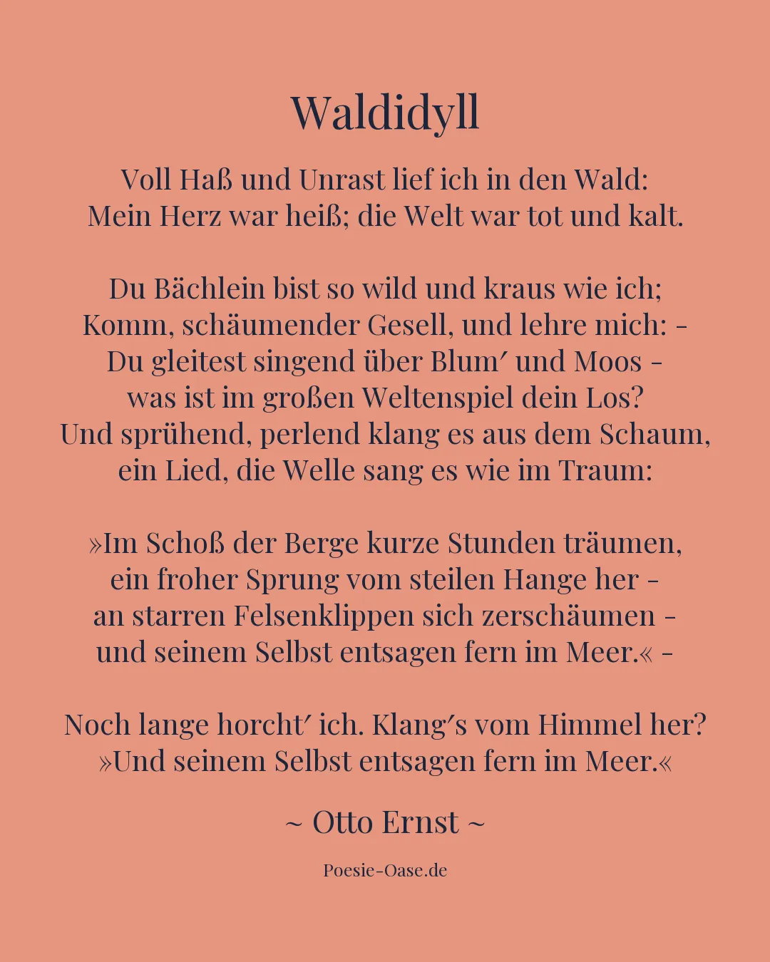 Illustration zu Waldidyll