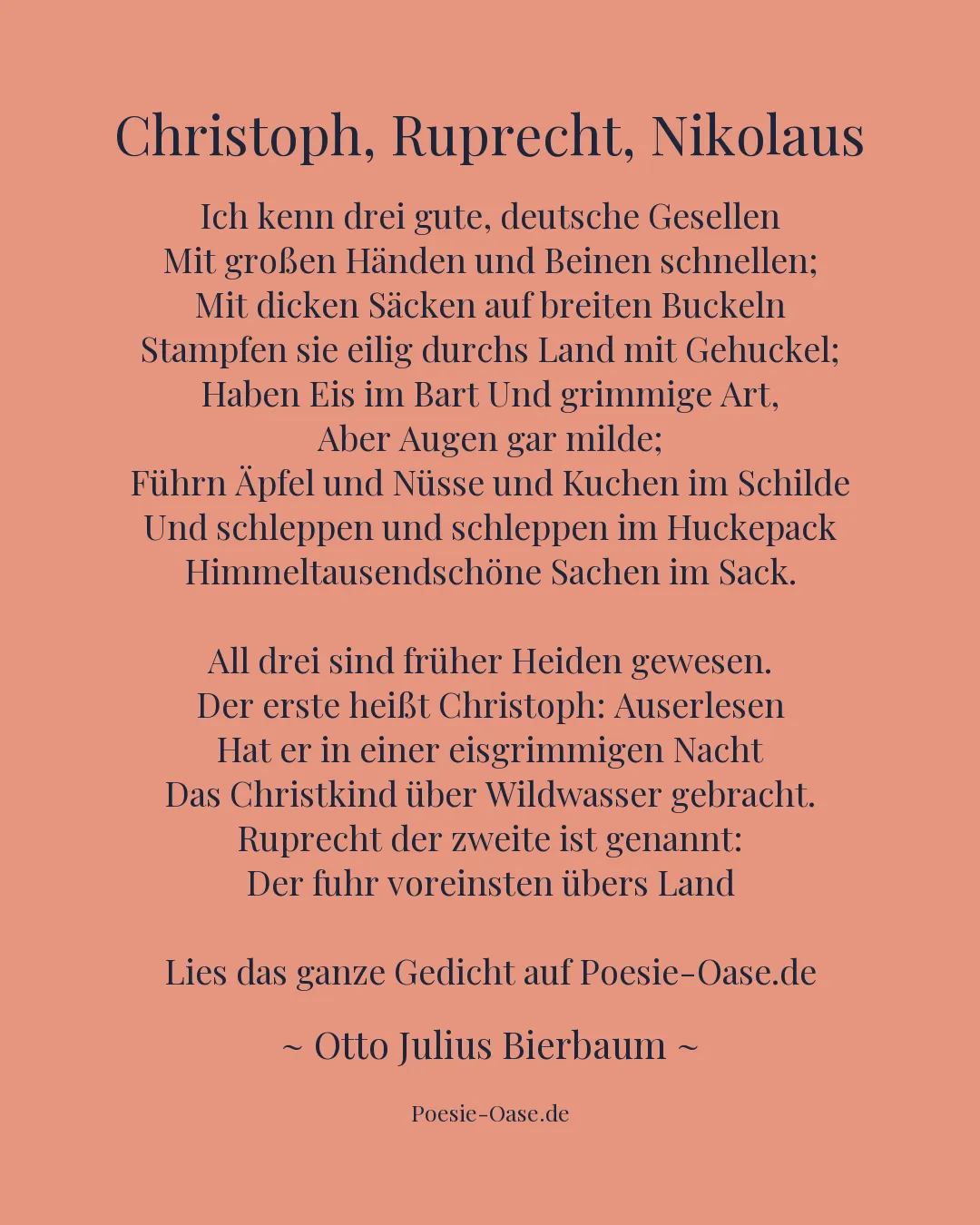 Illustration zu Christoph, Ruprecht, Nikolaus