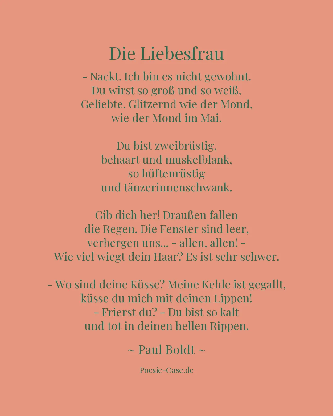 Illustration zu Die Liebesfrau