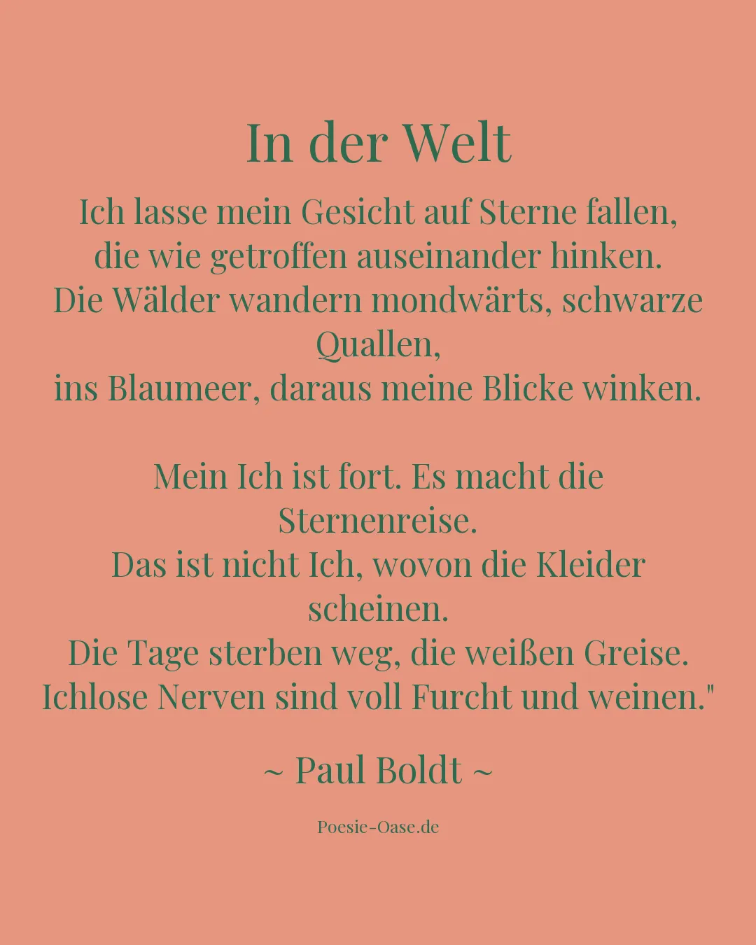 Illustration zu In der Welt