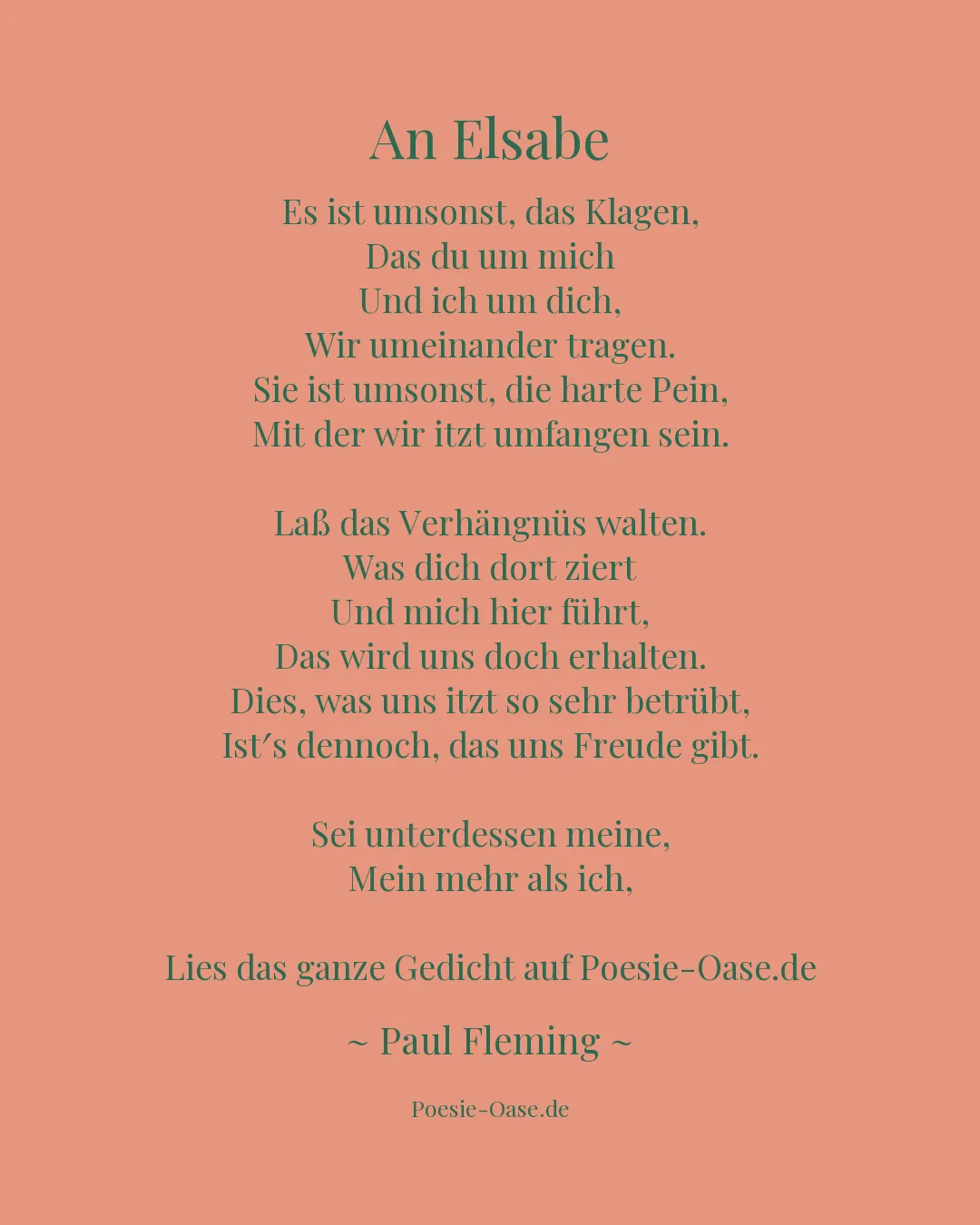 Illustration zu An Elsabe