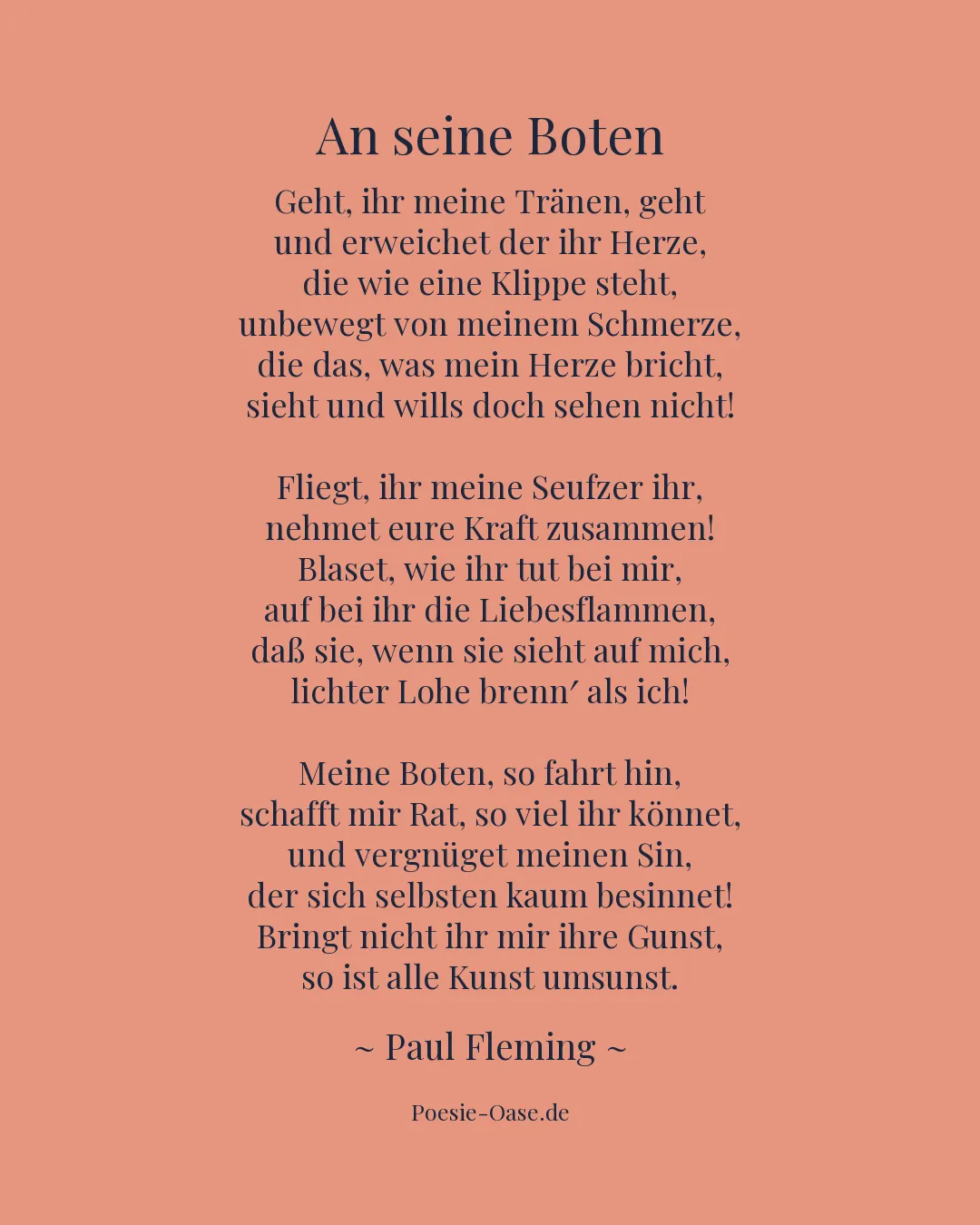 Illustration zu An seine Boten