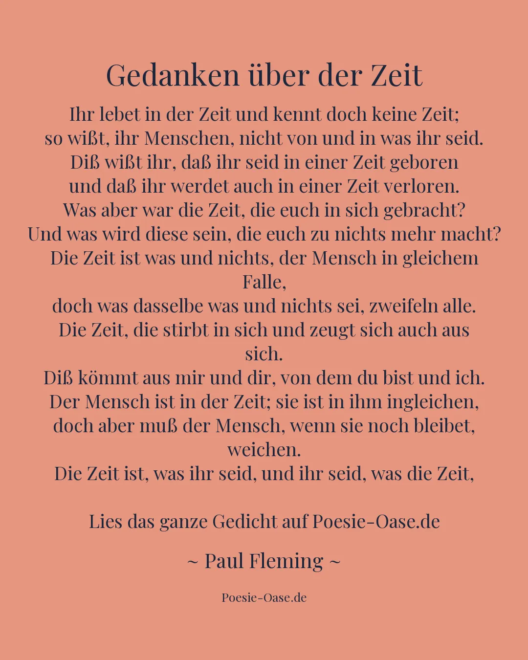 Illustration zu Gedanken über der Zeit