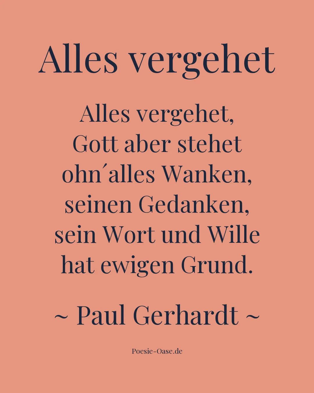 Illustration zu Alles vergehet