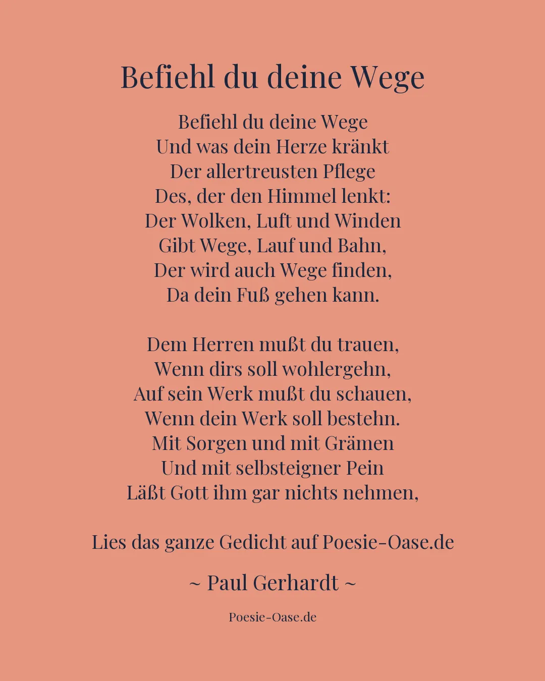 Illustration zu Befiehl du deine Wege
