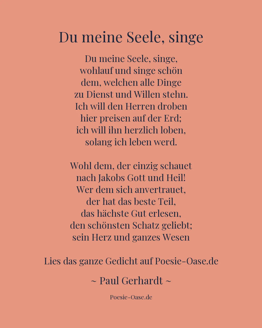 Illustration zu Du meine Seele, singe