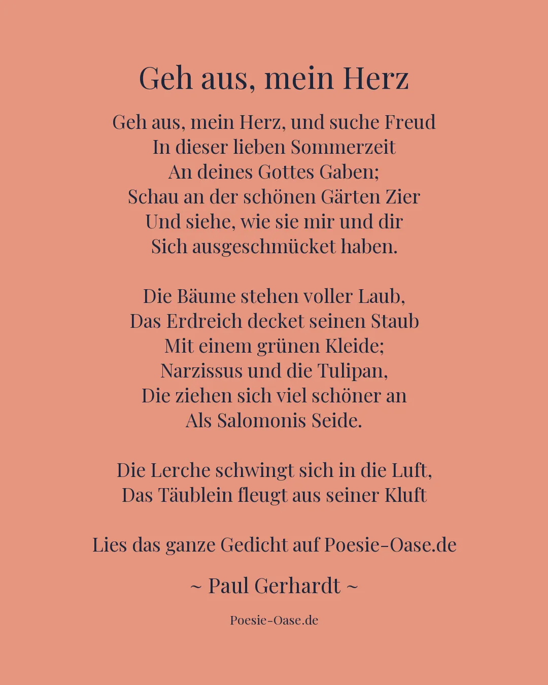 Illustration zu Geh aus, mein Herz