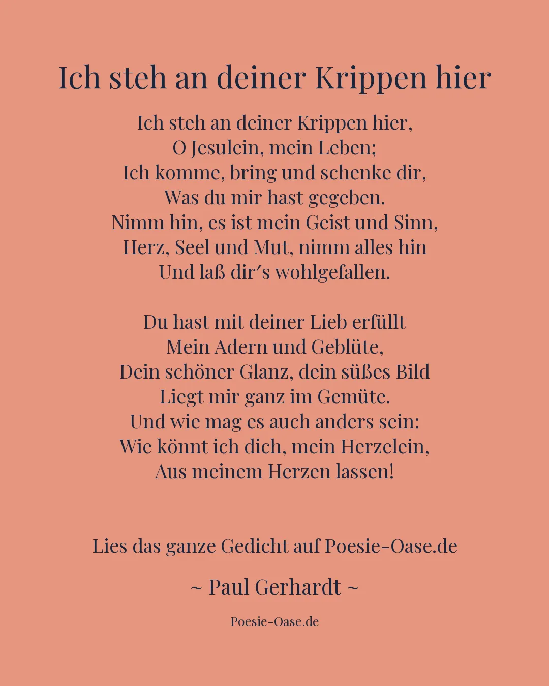 Illustration zu Ich steh an deiner Krippen hier