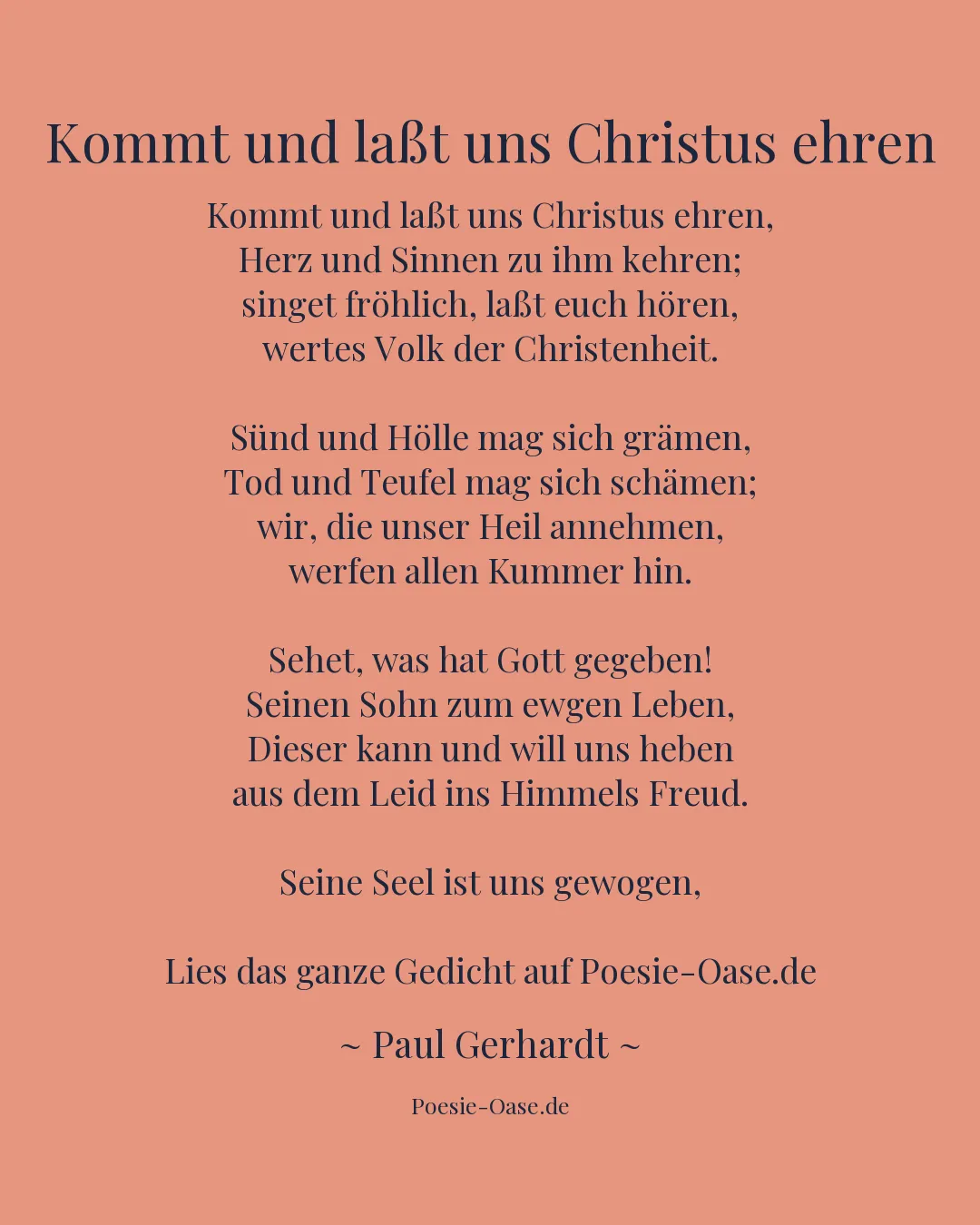 Illustration zu Kommt und laßt uns Christus ehren