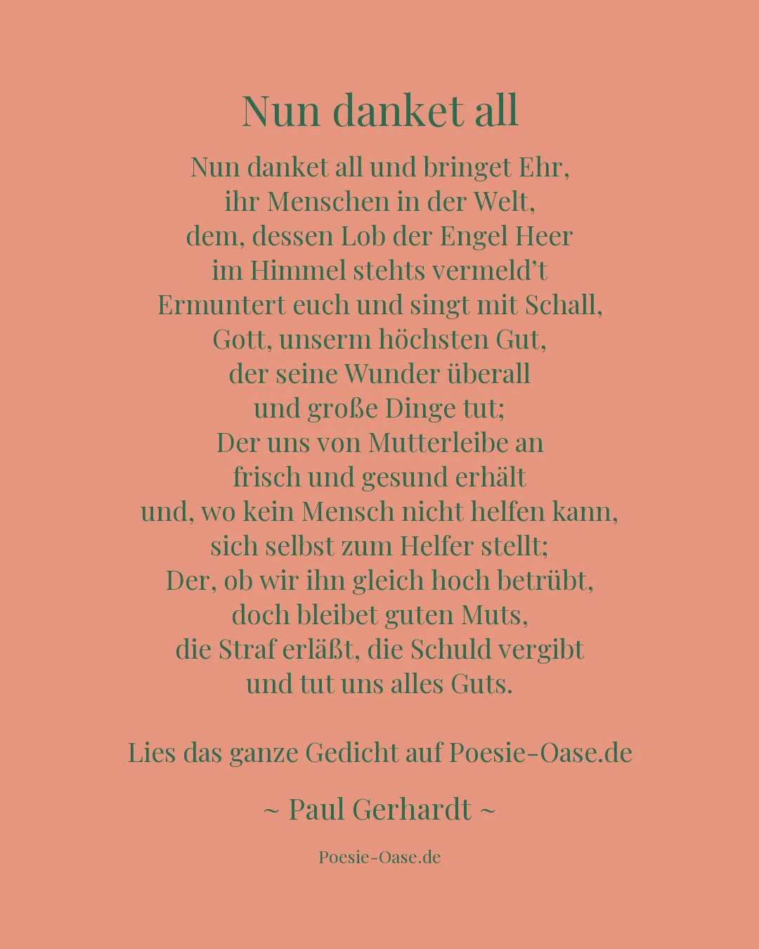 Illustration zu Nun danket all