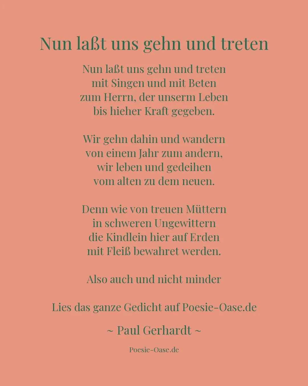 Illustration zu Nun laßt uns gehn und treten