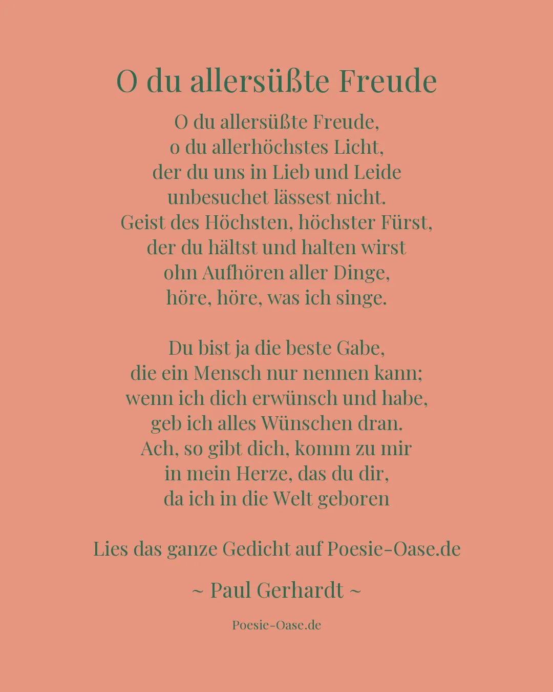 Illustration zu O du allersüßte Freude
