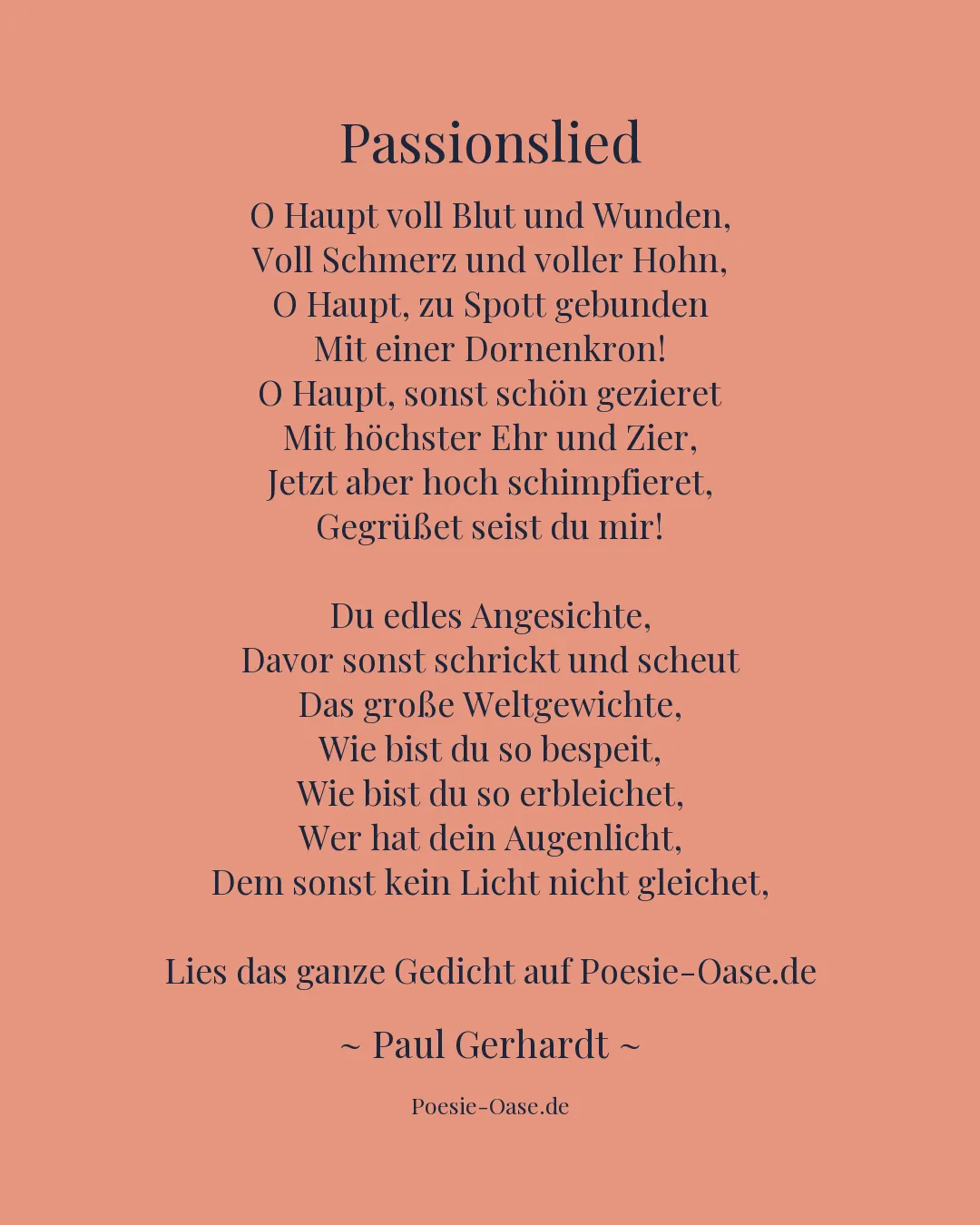 Illustration zu Passionslied