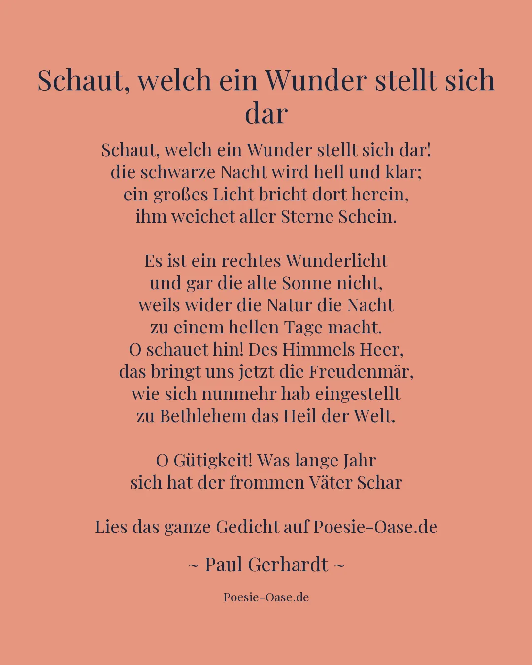 Illustration zu Schaut, welch ein Wunder stellt sich dar