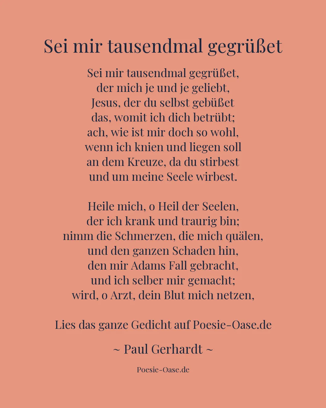 Illustration zu Sei mir tausendmal gegrüßet