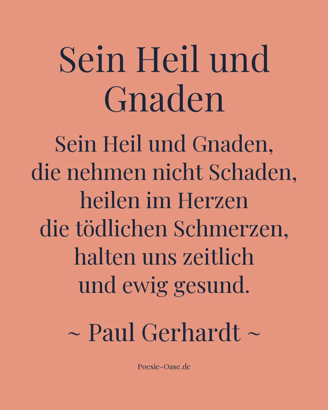 Illustration zu Sein Heil und Gnaden