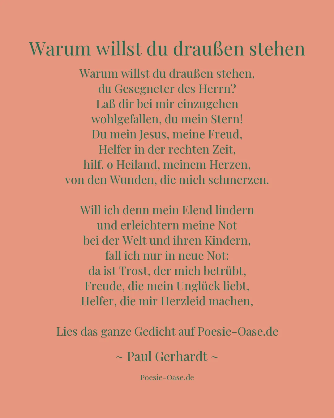 Illustration zu Warum willst du draußen stehen