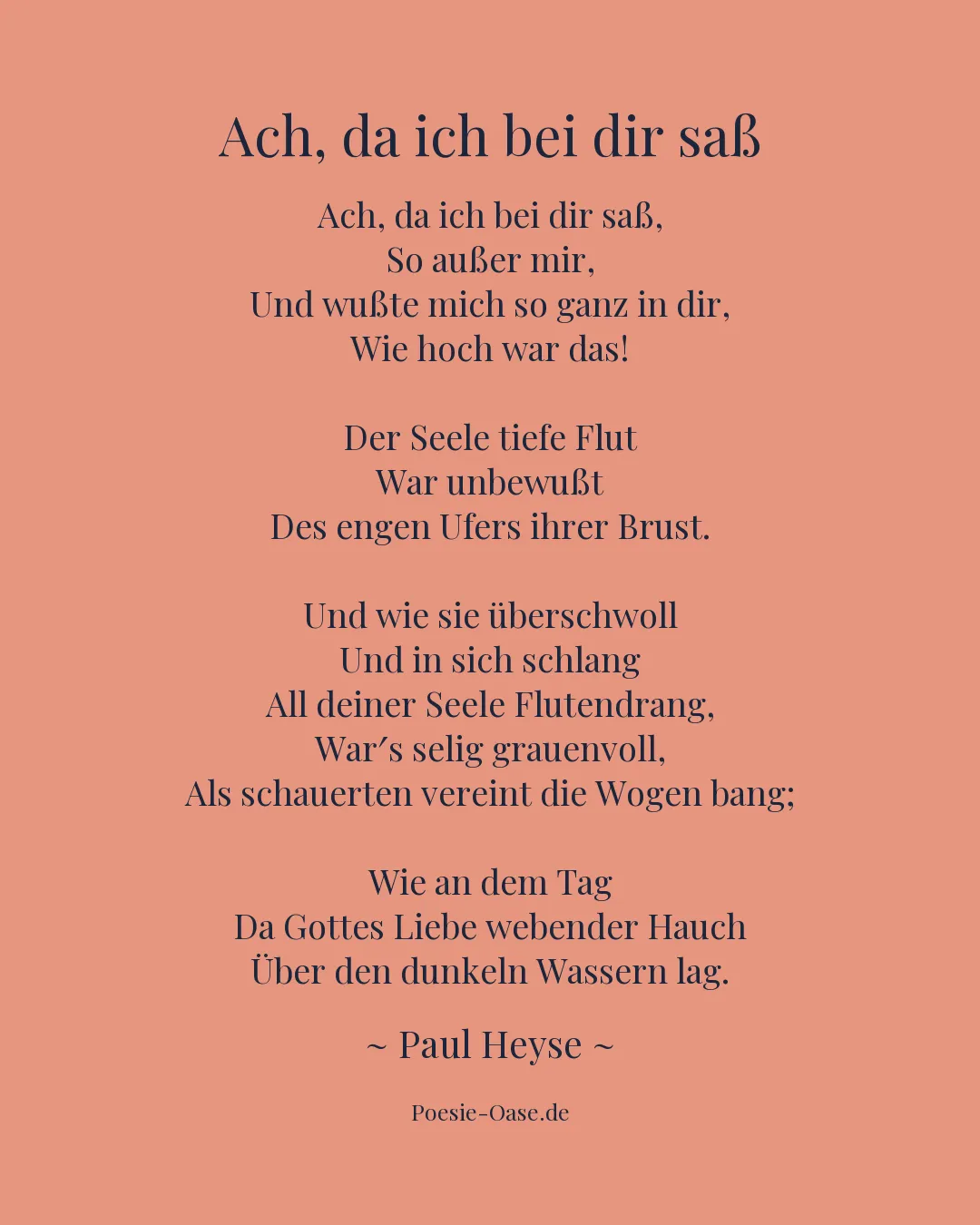 Illustration zu Ach, da ich bei dir saß