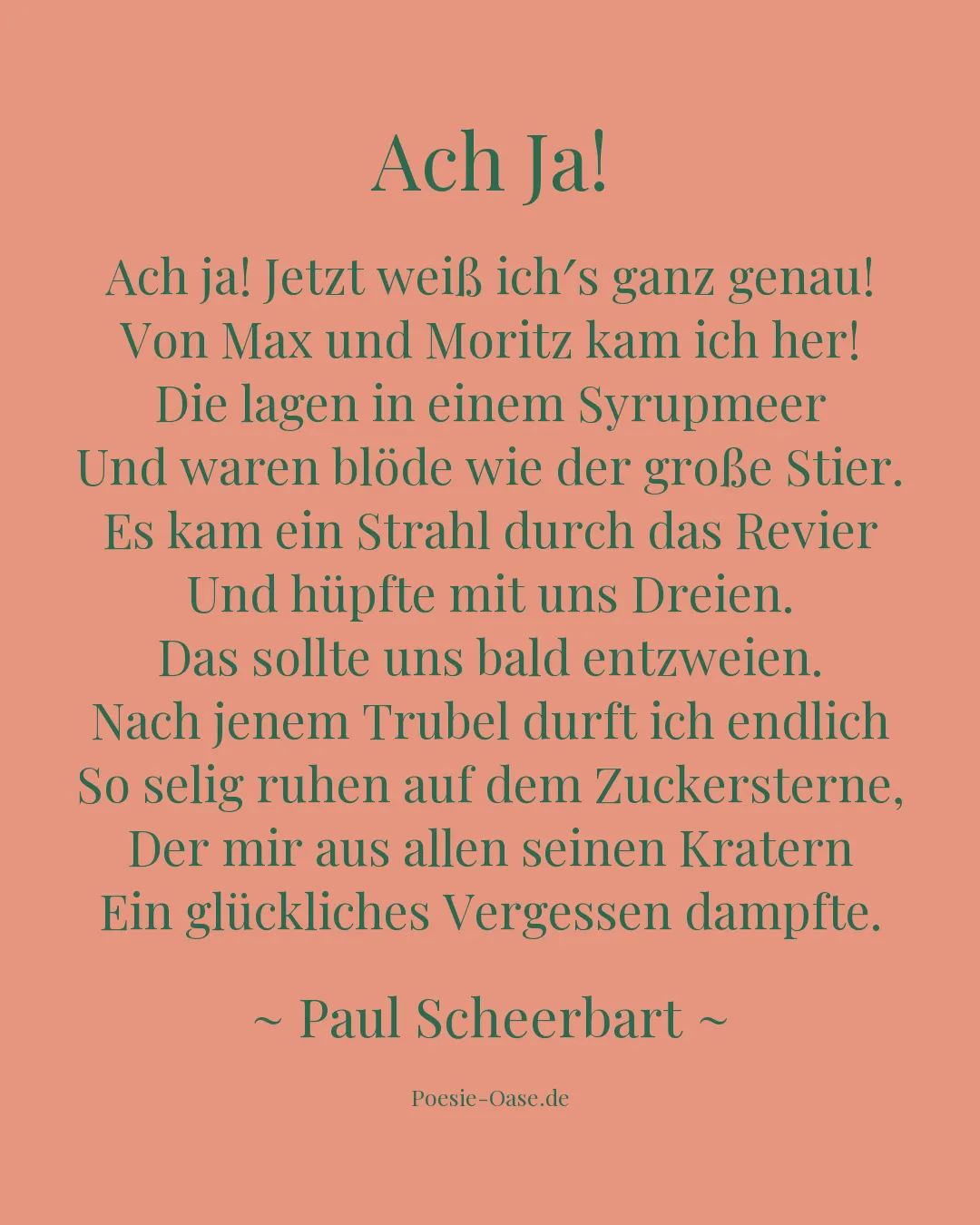 Illustration zu Ach Ja!