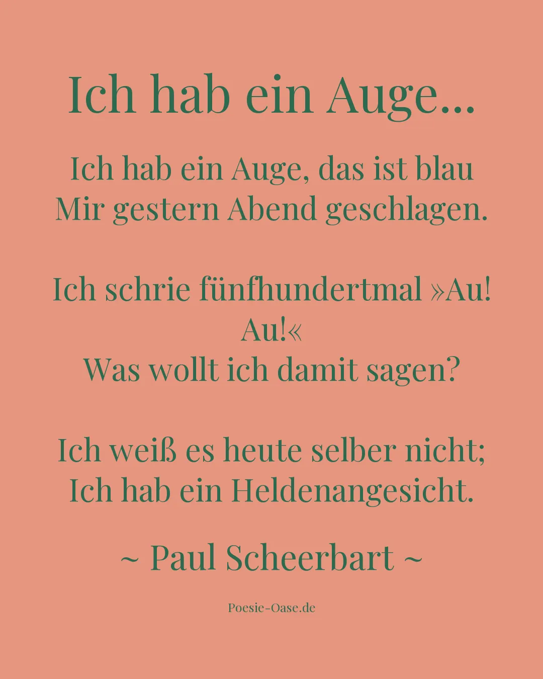 Illustration zu Ich hab ein Auge...