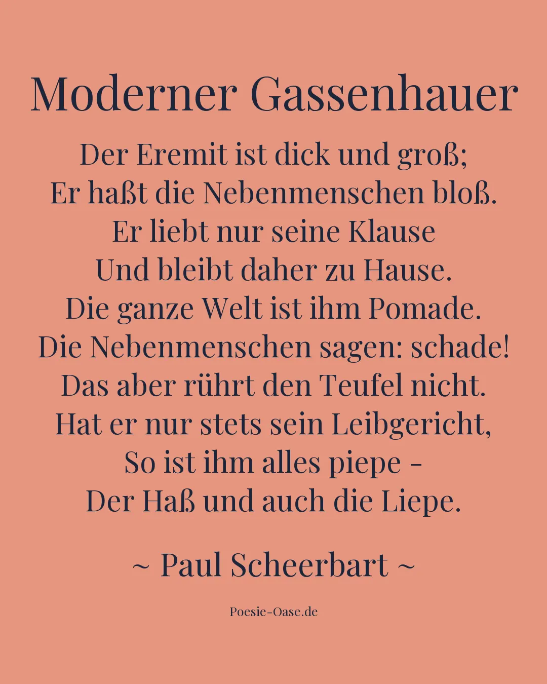 Illustration zu Moderner Gassenhauer