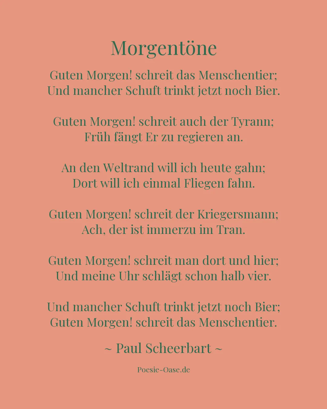 Illustration zu Morgentöne