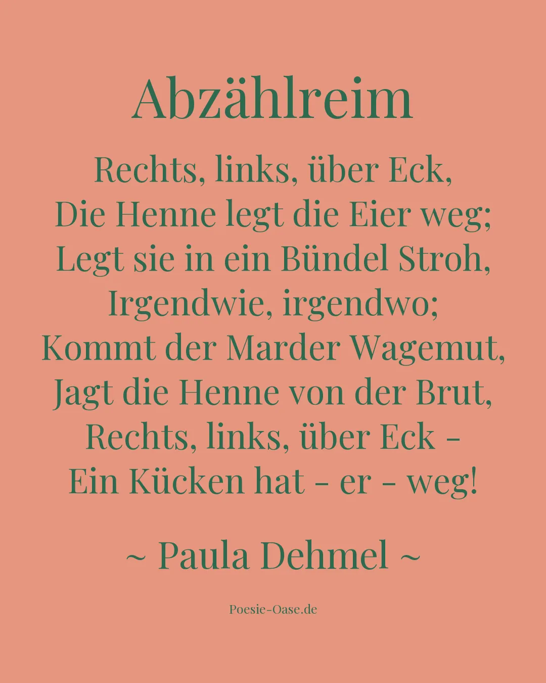 Illustration zu Abzählreim
